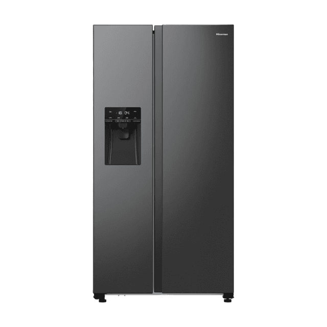 Hisense RS5P535NTFE vrijstaande koel-vriescombinatie - 535 liter capaciteit - Side-by-Side - NoFrost - roestvrij staal