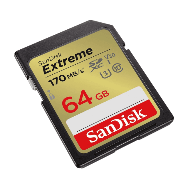 SanDisk Extreme SDXC-kaart – 64 GB, V30