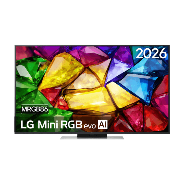 LG 55MRGB86B9A 55 inch Mini RGB evo AI 4K Smart TV, α8 Gen3 AI Processor, 120 Hz, 144 Hz Gaming, Dolby Vision, Dolby Atmos, webOS 26, AMD FreeSync, HDMI 2.1