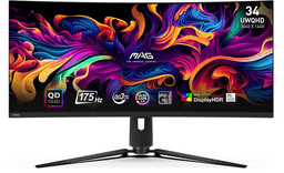 MSI MAG 341CQP QD-OLED-monitor 86,4 cm (34") 3440 x 1440 pixels ultrabreed Quad HD zwart