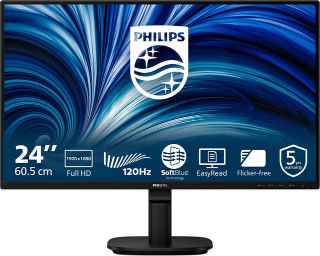 【Vakantiegeld-aanbieding】Philips 2000-serie 24B2N2200/00 computermonitor 60,5 cm (23,8") 1920 x 1080 pixels Full HD LCD Zwart