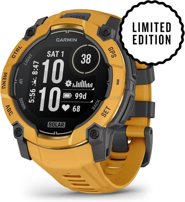 Garmin Instinct 3 - Solar GPS - smartwatch - 45 mm - Sunburst