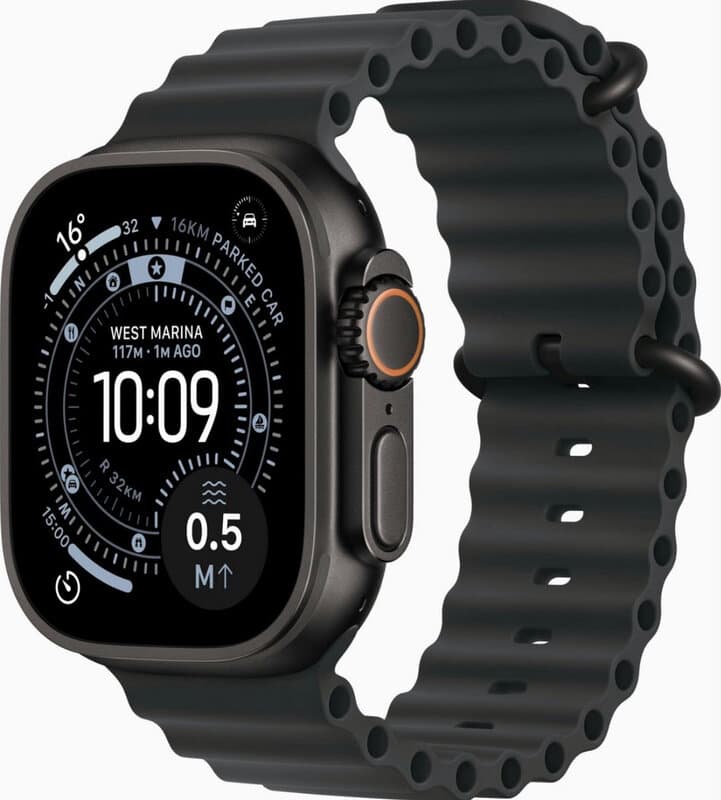 Apple Watch Ultra 3, Oceaanband, Zwart (Zwart) — afbeelding 1