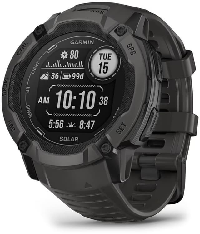 Garmin Instinct 2X Solar - Smartwatch - Oneindige batterijduur met Solar - Ingebouwde zaklamp - Multi-band GNSS - Graphite