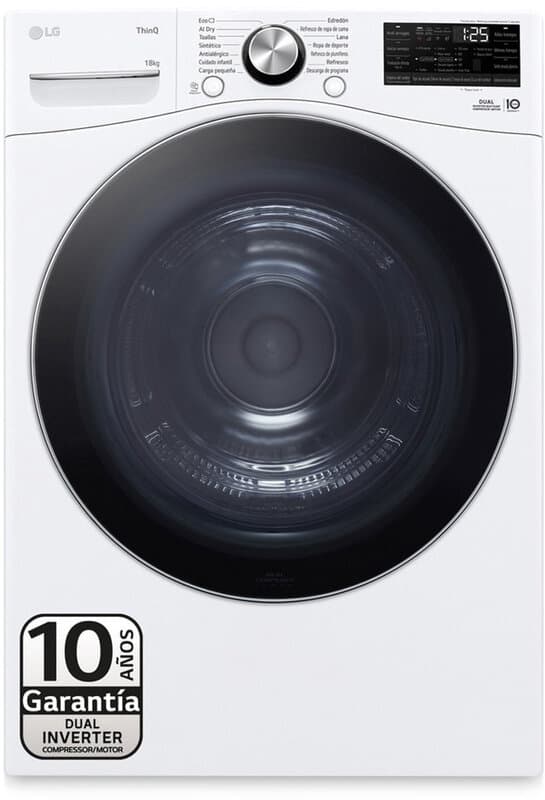 【Mega Vakantiegeld Deal】LG RH18U8AVCW - 18 kg - 63 dB - wasdroger