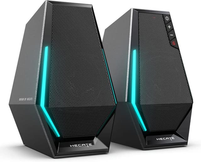 Edifier G1500 Computerluidsprekers, Hecate Gaming Speakers met RGB, Bluetooth 5.3, USB-ingang, 3.5mm AUX-ingang - zwart