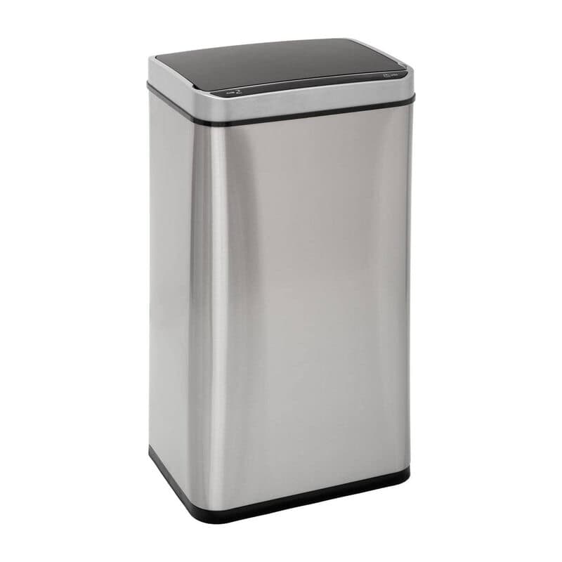 5five Sensor RVS Automatische Prullenbak - 40 L, Rechthoekig — afbeelding 1