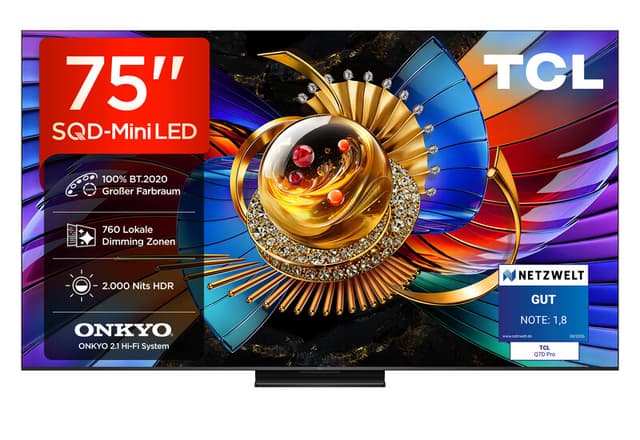 TCL 75Q7D Pro - 75 inch - 4K QD-MiniLED - 2026 - smart tv