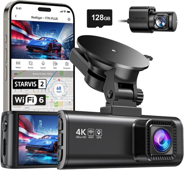 REDTIGER F7NP(V07) dashcam, uitvoering met één lens