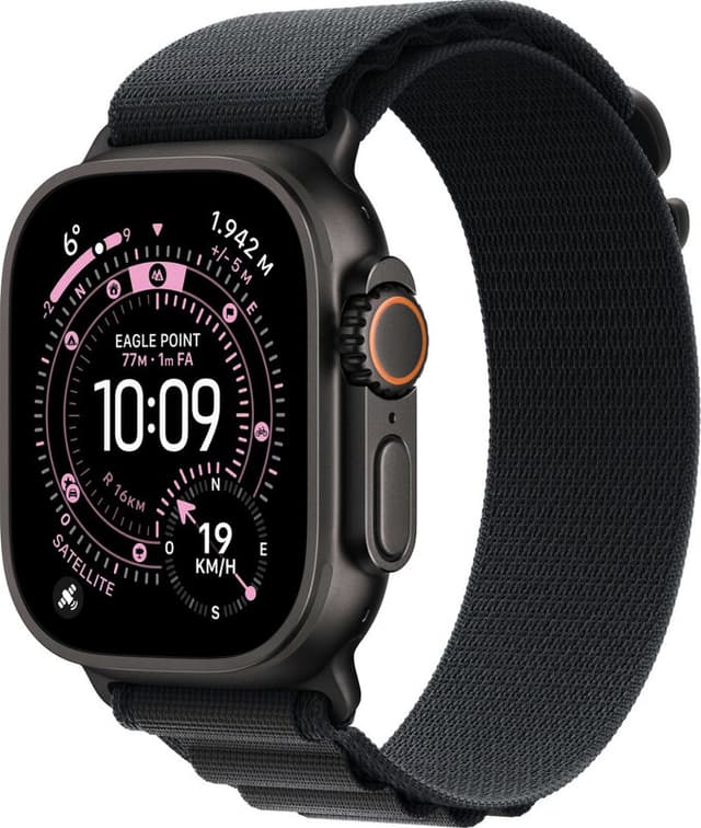 Apple Watch Ultra 3, Alpine Band S, Zwart (Zwart)