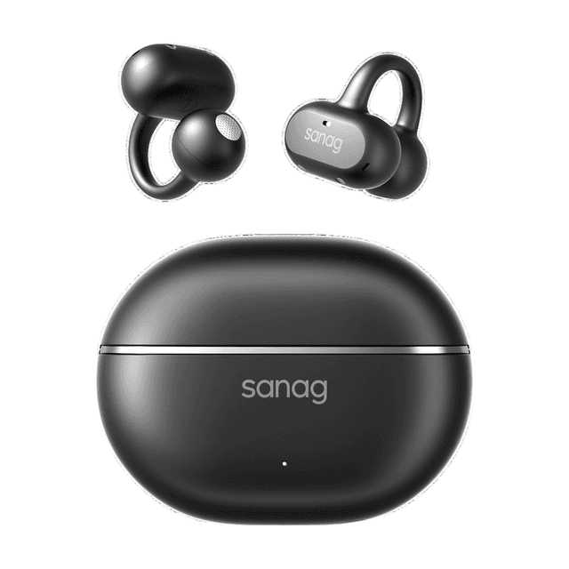 Sanag Z50 Ultra botengeleidingsconcept, open-ear, niet-insteek bewegingsoortelefoon met gespreksruisonderdrukking, comfortabel draagbaar, AI-vertaling, draadloze hoofdtelefoon
