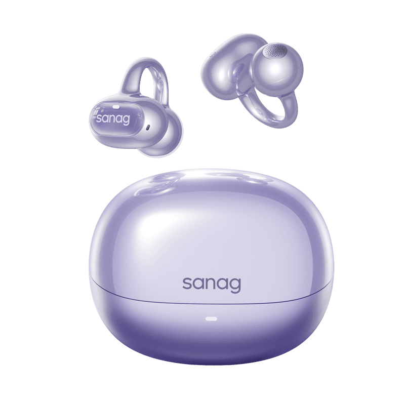 Sanag S8S Ultra Oorclip Bluetooth-koptelefoon met botgeleiding, open achterkant, AI sportkoptelefoon — afbeelding 1