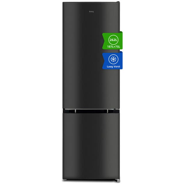 CHiQ JR263LGE 262L Low Frost Koelvriescombinatie – 4-Sterren Vriezer, 39dB Stil, Slimme Indeling, Omkeerbare Deur