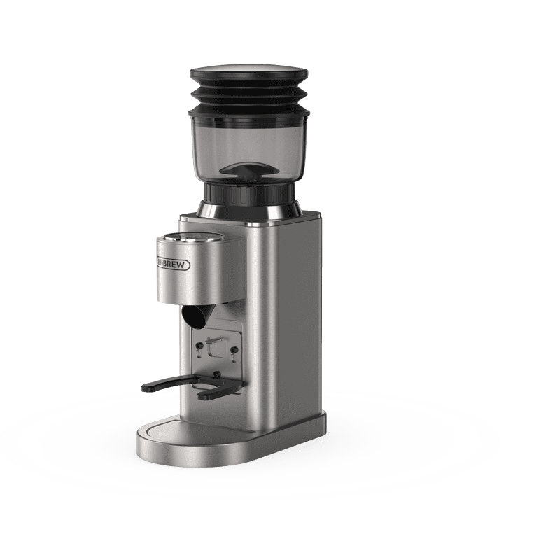 HiBREW G7 koffiemolen, 48 maalstanden, antistatische technologie, roestvrijstalen conisch maalwerk, aanraakpaneel, compatibel met portafilters van 51/54/58 mm, koffie malen zonder vasthouden — afbeelding 1