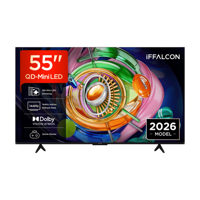 iFFALCON 55U85A 55" 4K QD-Mini LED, HDR, Google TV, 144Hz VRR, Dolby Vision & Atmos