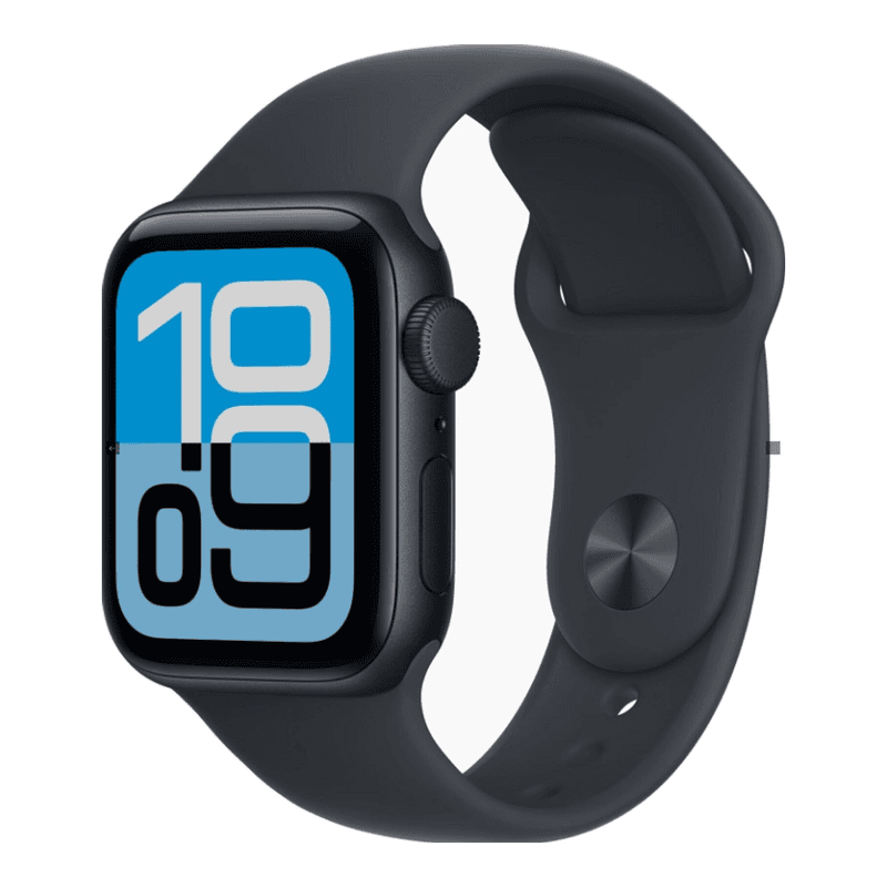 Apple Watch SE 3 GPS + mobiele connectiviteit 40 mm Middernacht aluminium kast met Middernacht sportband - S/M — afbeelding 1