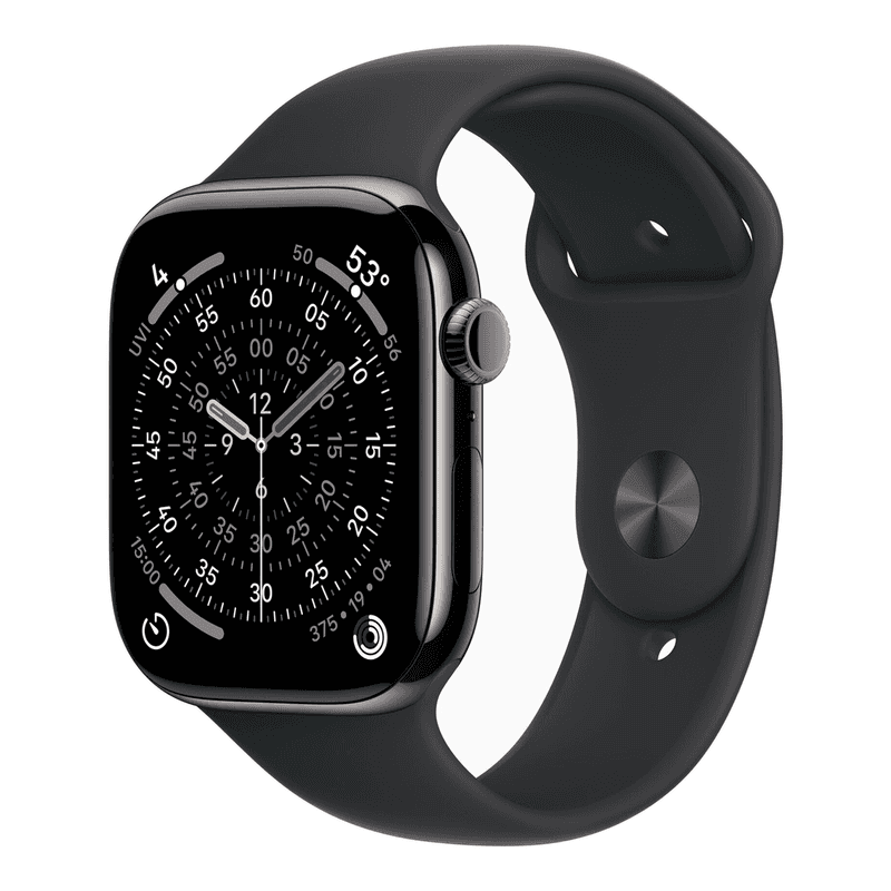 Apple Watch Series 11 gps + mobiel netwerk 46 mm, leisteenkleurig titanium — afbeelding 1