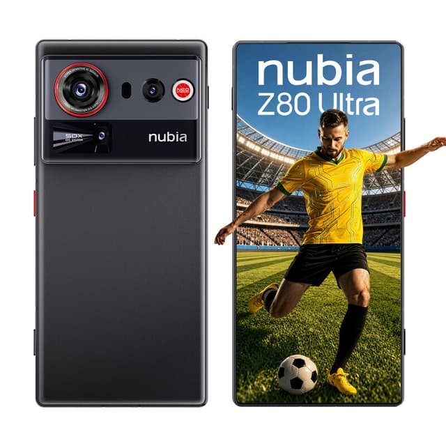 nubia Z80 Ultra 5G simlockvrije Android-smartphone, Snapdragon 8 Elite Gen 5, 50 MP drievoudige AI-camera, 80 W draadloos opladen, 6,85 inch 144 Hz AMOLED Full Screen, gaming-smartphone