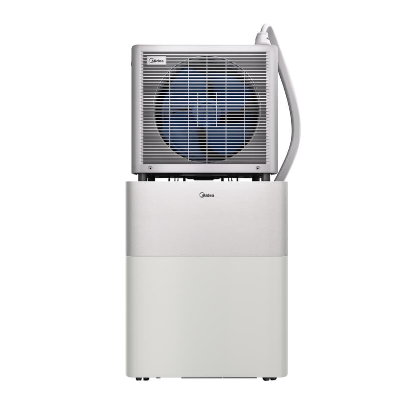 Midea PortaSplit-E 12K, draagbare mini-split airconditioner, maanlichtgrijs, 12000 BTU, energie-efficiëntie A++, verwarmings- en koelfuncties, 45 kg, voor ruimtes tot 105 m³, 39 dB(A) — afbeelding 1