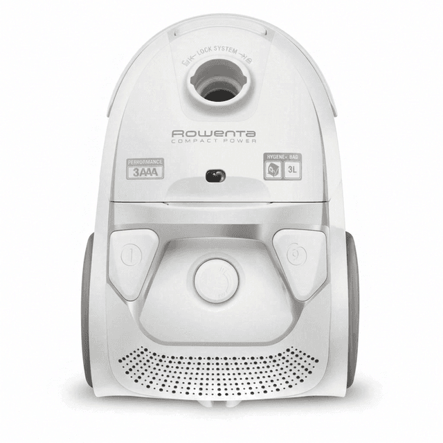 Rowenta RO3927 Compact Power zakreiniger - 750 W motor - 3 liter stofzak - metalen telescoopbuis - automatische snoeroproller - Wit