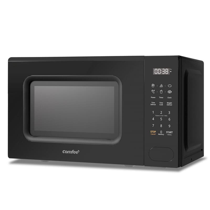 Comfee' CM-E202CC(BK) digitale magnetron, 700 W, 20 liter, 6 vooraf ingestelde menu's, Express Cook, 11 vermogensniveaus, ontdooifunctie, geheugenfunctie - Zwart — afbeelding 1
