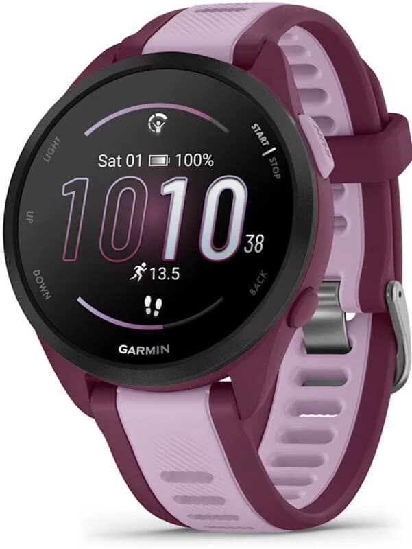 GARMIN Forerunner 165 Music - Hardloopbandje - 43 mm - Bessenrood/Lila — afbeelding 1