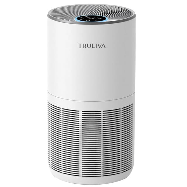 TRULIVA H13 HEPA-luchtreiniger, CADR 450 m³/h, 360° luchtcirculatie voor de hele kamer, 24-uurs timer, verwijdert geuren & huisdierharen, allergieën, PM2.5, rook, pollen, mijten