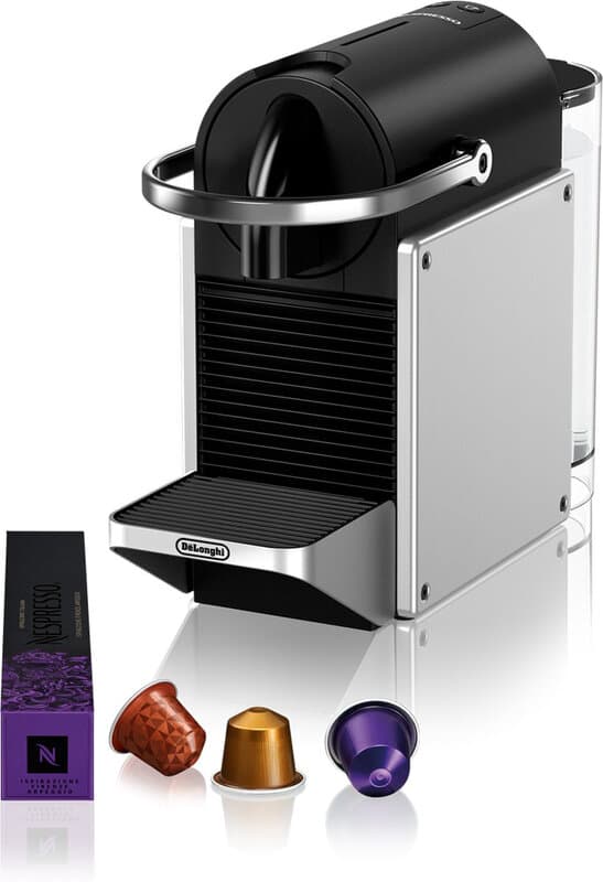 Nespresso Original, De'Longhi EN127.S Pixie, Espressomachine voor één kopje, Koffiemachine met capsules, 0,7 Liter - Zilver