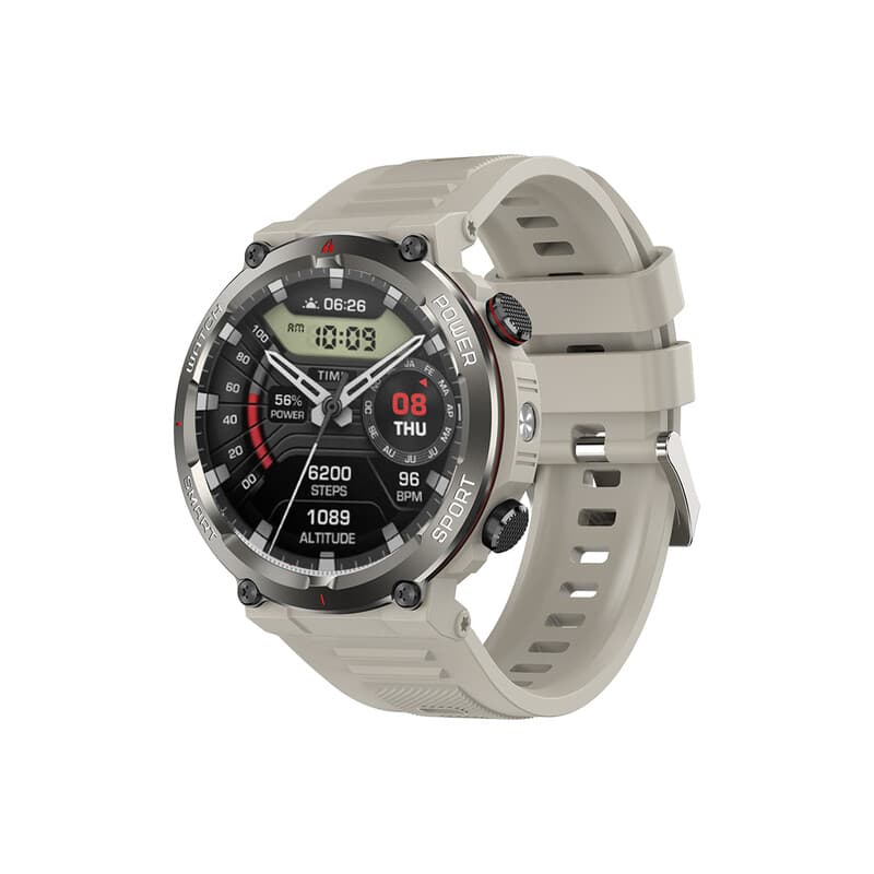 Blackview W50 Pro smartwatch met 1,45-inch scherm, batterijduur van 100 dagen, verlichting, kompas, IP68-waterdicht, bellen via Bluetooth, hartslagmeting, sporthorloge met meer dan 100 sportmodi voor Android/iOS — afbeelding 1