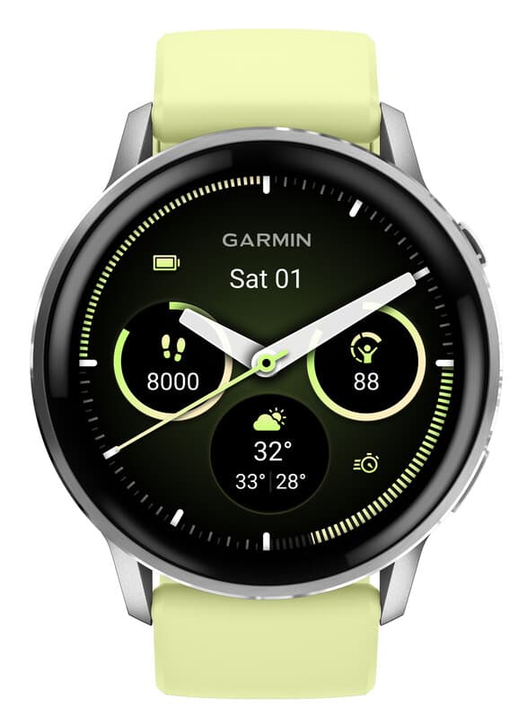Garmin Venu 4 - Multisport smartwach - 45 mm - AMOLED - Zilver/citroen — afbeelding 1