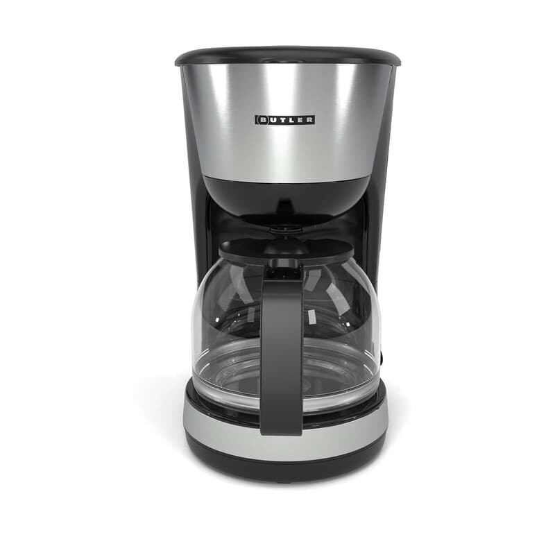 Butler koffiezetapparaat | 1,25 l | 1000 W | 10 kopjes | Warmhoudfunctie | Automatische uitschakeling | Zwart / Roestvrij staal — afbeelding 1