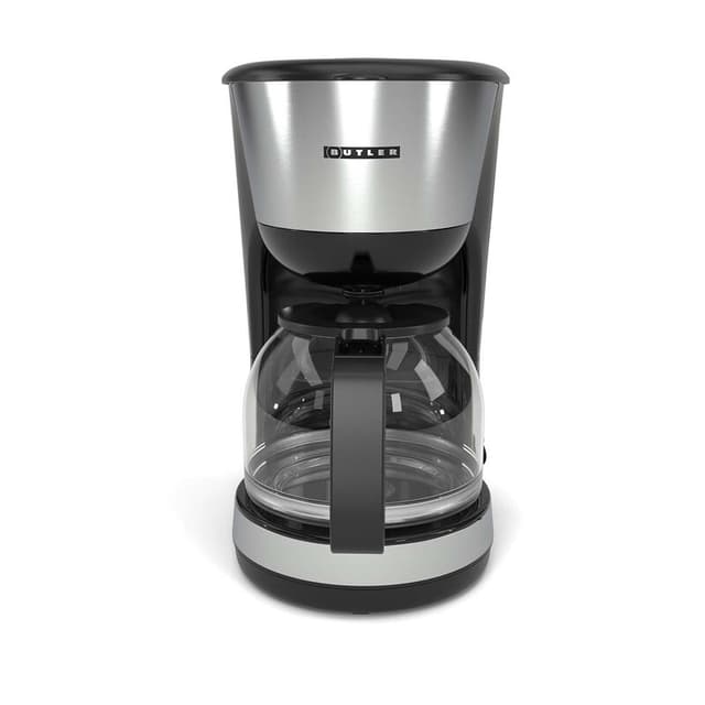 Butler koffiezetapparaat | 1,25 l | 1000 W | 10 kopjes | Warmhoudfunctie | Automatische uitschakeling | Zwart / Roestvrij staal