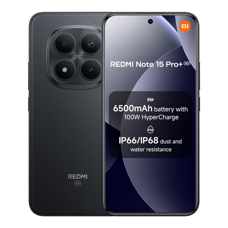 REDMI Note 15 Pro+ 5G Zwart 12 GB RAM 512 GB ROM — afbeelding 1