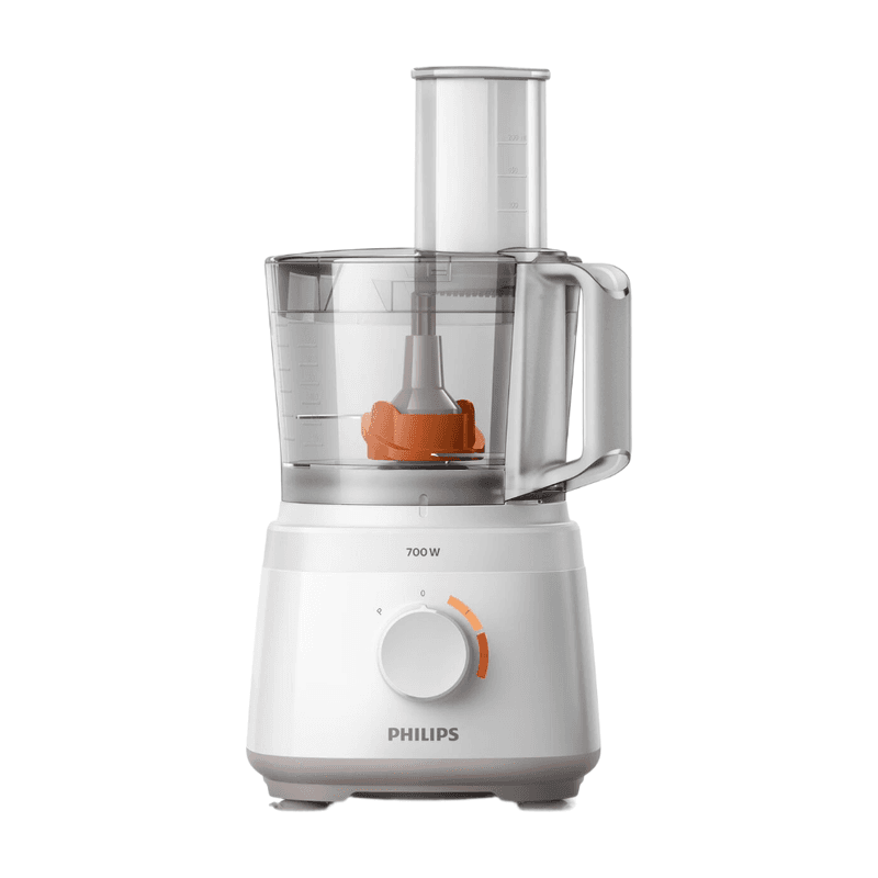 Philips Daily Collection Compact Food Processor, HR7320/00 - 700 W, 19 functies, oververhittingsbeveiliging, compact, 1,5 liter - Wit — afbeelding 1