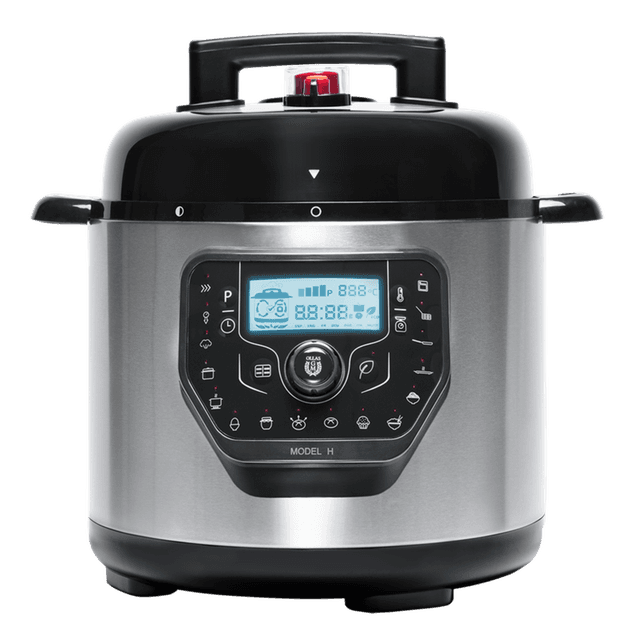 Cecotec Olla Programable Eléctrica 6 L GM H Deluxe Fry – Multifunctionele elektrische snelkookpan met airfryer-opzetstuk en geïntegreerde weegschaal
