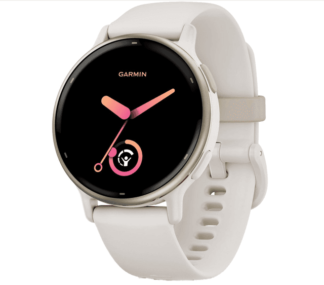 Garmin vivoactive 5 - smartwatch met bandje - Siliconen - Crèmekleurig goud / Ivoor