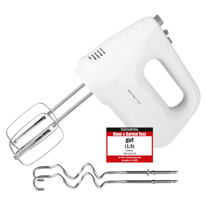 Emerio HM-124178, Handmixer, 6 snelheden, Turbofunctie, Wit — afbeelding 1