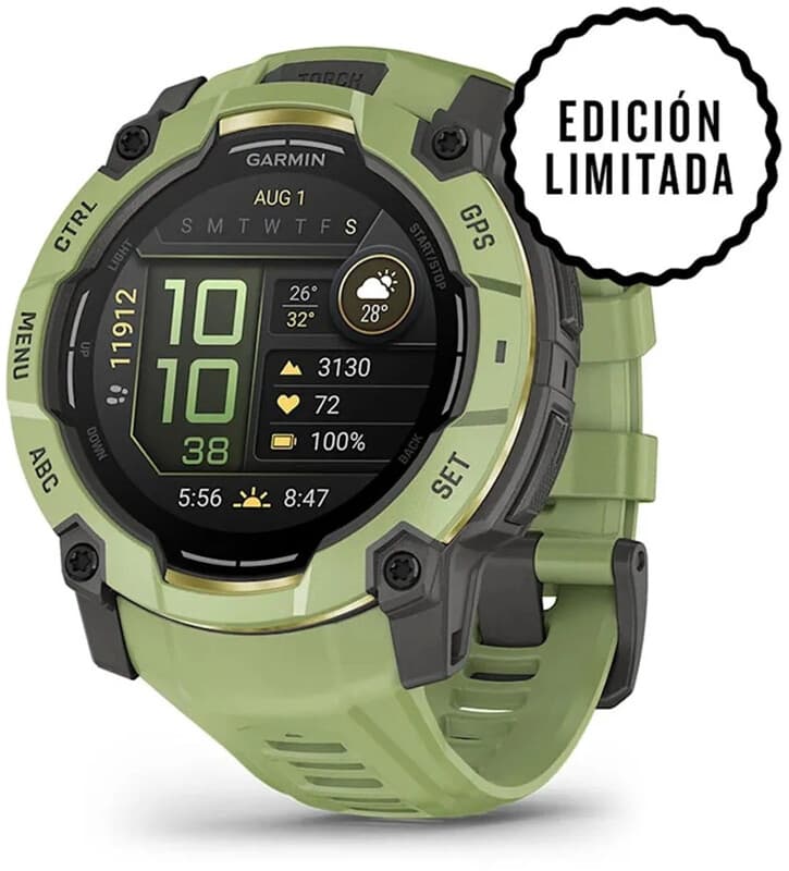 GARMIN Instinct 3 AMOLED - 50 mm - vijgblauw - limited edit. — afbeelding 1