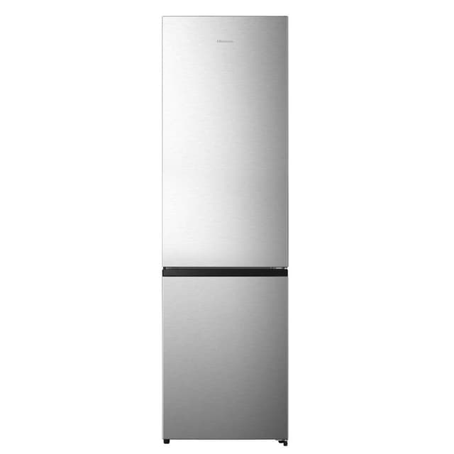 Hisense RB440N4ACC - koel-vriescombinatie - breedte 59,5 cm - hoogte 201,7 cm - inhoud 336 l - NoFrost - zilver