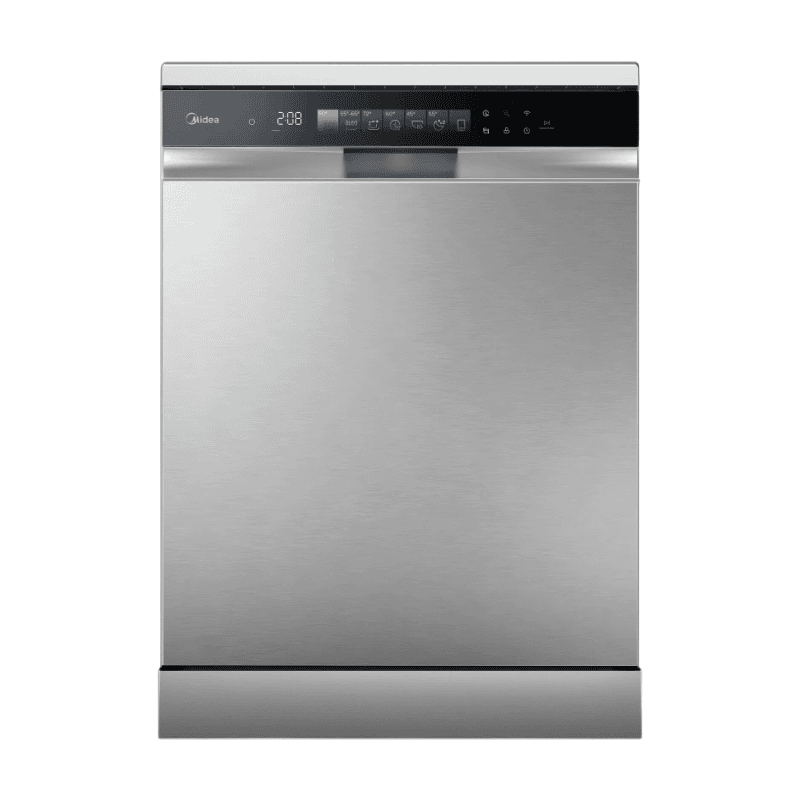 Midea MDWEF1433GSS-W vrijstaande vaatwasser van roestvrij staal — afbeelding 1