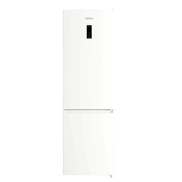 Sonlu CD‑400RW 355L Combi koel‑vrieskast Koelvolume 252 L, vriesvolume 103 L, breedte 60 cm, compact ontwerp, invertercompressor, omkeerbare deur, elektronische temperatuurregeling 【Energieklasse E】