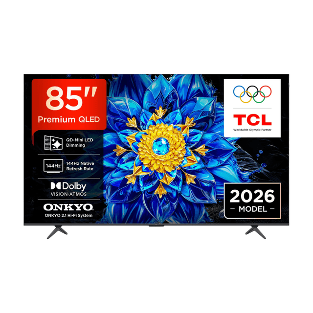 TCL T8D 85” 4K QD-Mini LED Smart TV (2026)