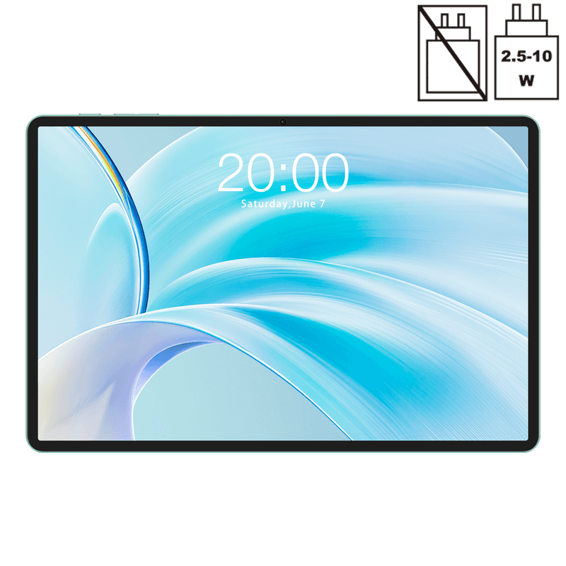 TECLAST P50 tablet 11 inch 90 Hz, Android 15, 8 GB RAM + 12 GB RAM + 128 GB ROM, Dual SIM 4G LTE + 5GHz WiFi, 2 GHz octa-core, 7000 mAh, GPS, Widevine L1, OTG, USB-C, 3,5 mm, metallic behuizing, 2025-model — afbeelding 1