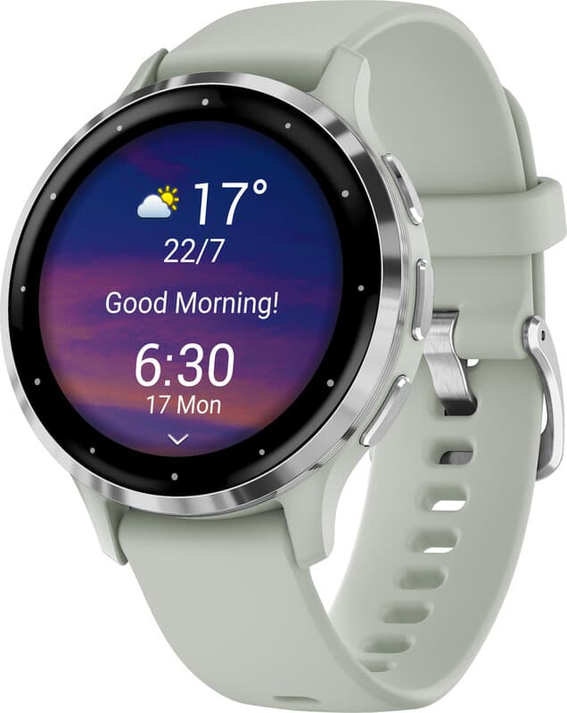 Garmin Venu 3S - Smartwatch - AMOLED-scherm - 41 mm - Saliegrijs