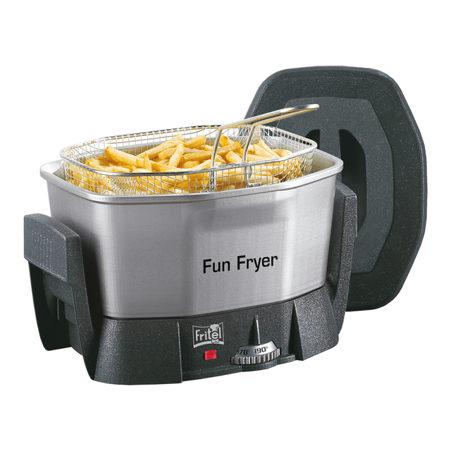 Fritel Fun Fryer FF 1200 - Snackfriteuse/Fonduefriteuse - 1,5 L - 1400 W - Antistofdeksel - Voor 2 tot 6 personen - PFAS-vrij