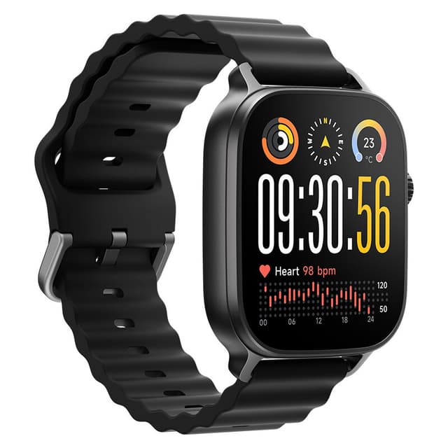 realme Watch 5 RMW2501 Smartwatch 1,97 inch 1-Pack AMOLED 60 Hz Touchscreen 600 nits 5-GNSS Onafhankelijke GPS Bluetooth 5.3 Bellen IP68 Waterdicht 460 mAh 16-Dagen Batterij Hartslag SpO2 Fitness Tracker 2 Kleuren Titanium Zwart