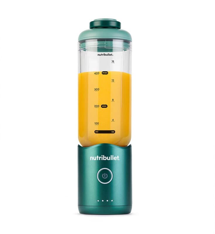 Nutribullet Flex 590 ml draagbare blender - groen - opvouwbaar ontwerp - capaciteit 590 ml - oplaadbare batterij - USB-C-opladen - voor onderweg mixen — afbeelding 1