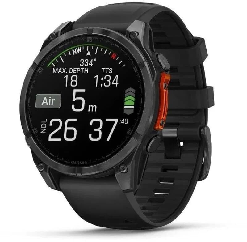Garmin fenix® 8 - 47 mm, AMOLED, SIate Grey, siliconen band — afbeelding 1