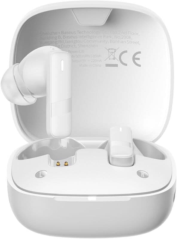 Bluetooth hoofdtelefoon Baseus Bowie E20 wit