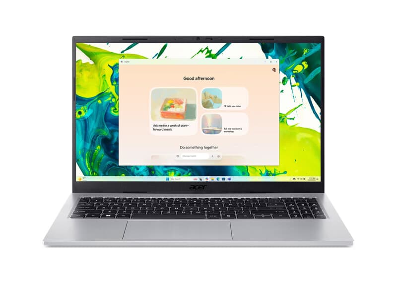 Acer Aspire Go 15 AG15-72P-56BJ 15,6 inch FHD laptop – Intel Core 5 120U, 16 GB RAM, 512 GB SSD, Wi-Fi 6, Windows 11 Home, Zilver, AZERTY — afbeelding 1
